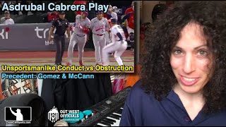 Asdrubal Cabrera in Venezuela - Obstruction or Unsportsmanlike Conduct?