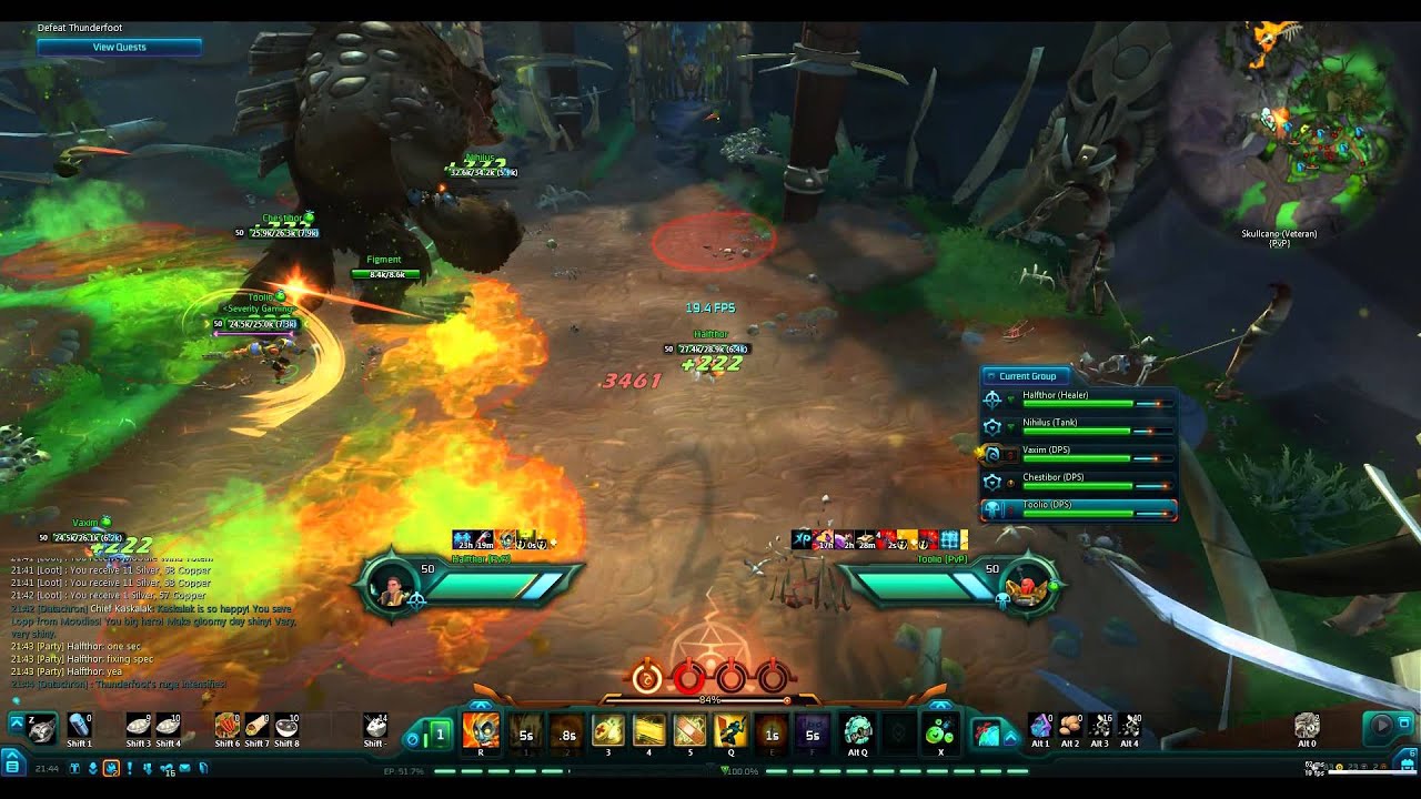 Thunderfoot 2nd encounter in Skullcano