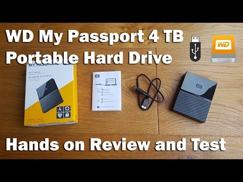 WD My Passport 4 TB Portable Hard Drive Hands on Review and Test