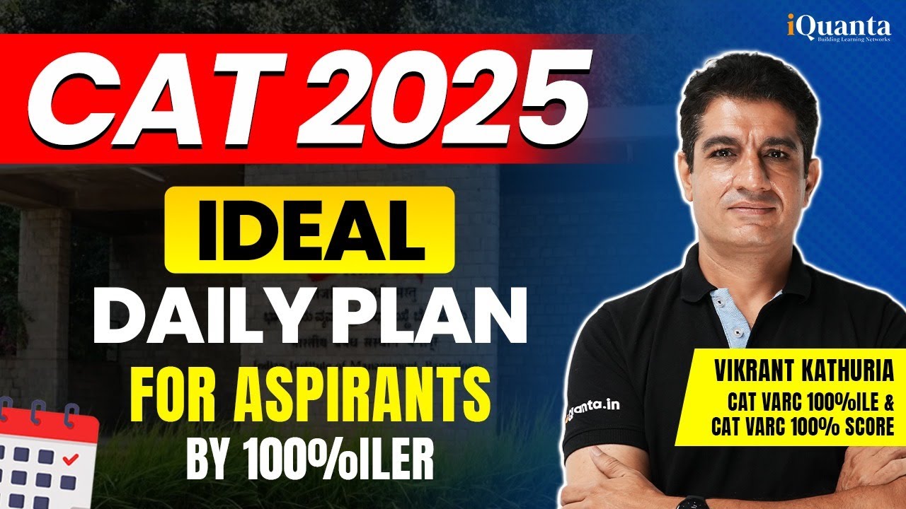 CAT 2025 Preparation Plan: How to Start for Quant, VARC, and DILR - YouTube