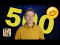 Wow! 500 subscribers? Thank you!!
