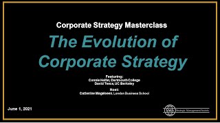 Corporate Strategy Masterclass: The Evolution of Corporate Strategy