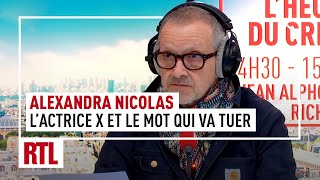 L'heure du Crime : Alexandra Nicolas, l'actrice X et le mot qui va tuer