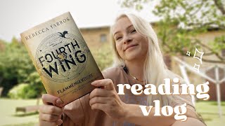 ich lese endlich Fourth Wing 🐉✨| READING VLOG | Lesevlog
