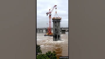 Building a Bridge in the Middle of a Flood #Construction