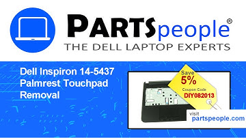 Dell Inspiron 14R-5437 (P37G003) Palmrest Touchpad How-To Video Tutorial