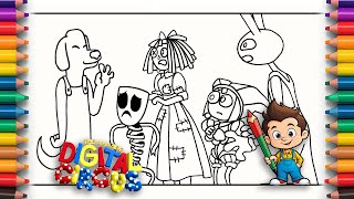 🎨 The Amazing Digital Circus Coloring Book 🖌️ Coloring favorite cartoon characters ✏️