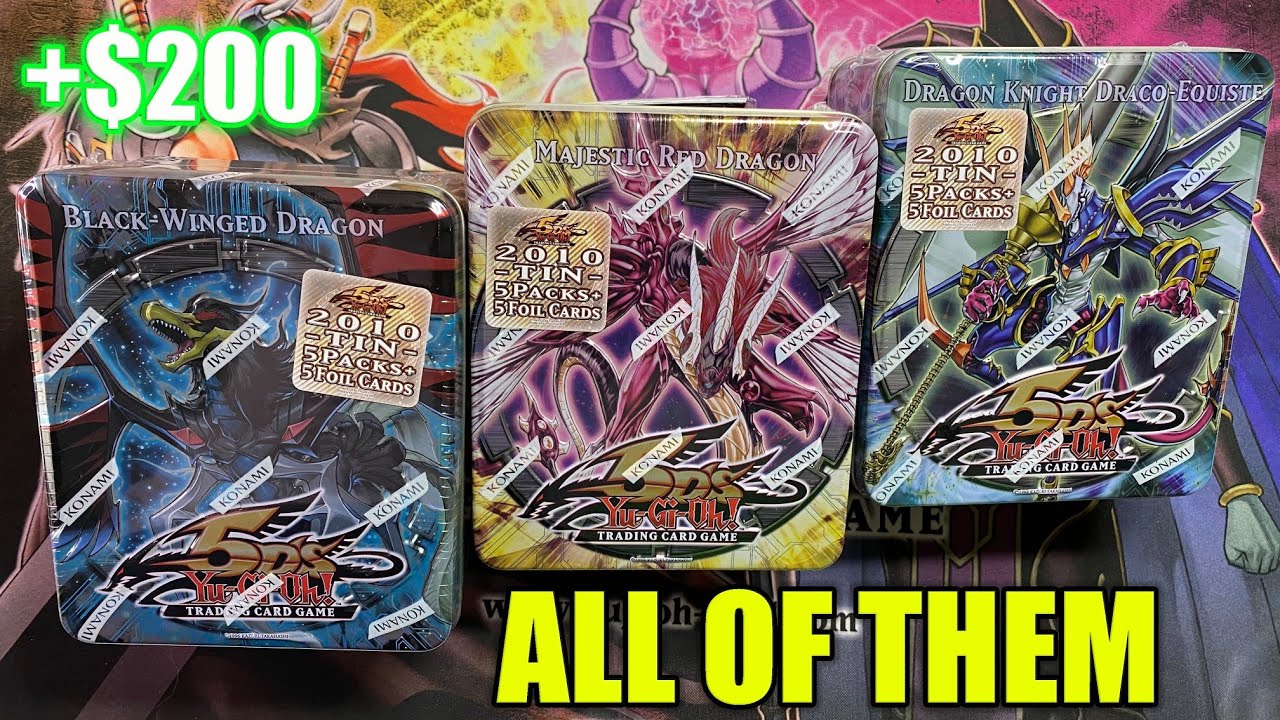 I *OPENED* All The Yugioh 5Ds 2010 Tins...