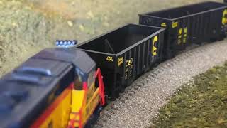 N scale Model Trains Chessie Coal DCC sound C&O B&O Western Maryland WM railroad Freight Caboose