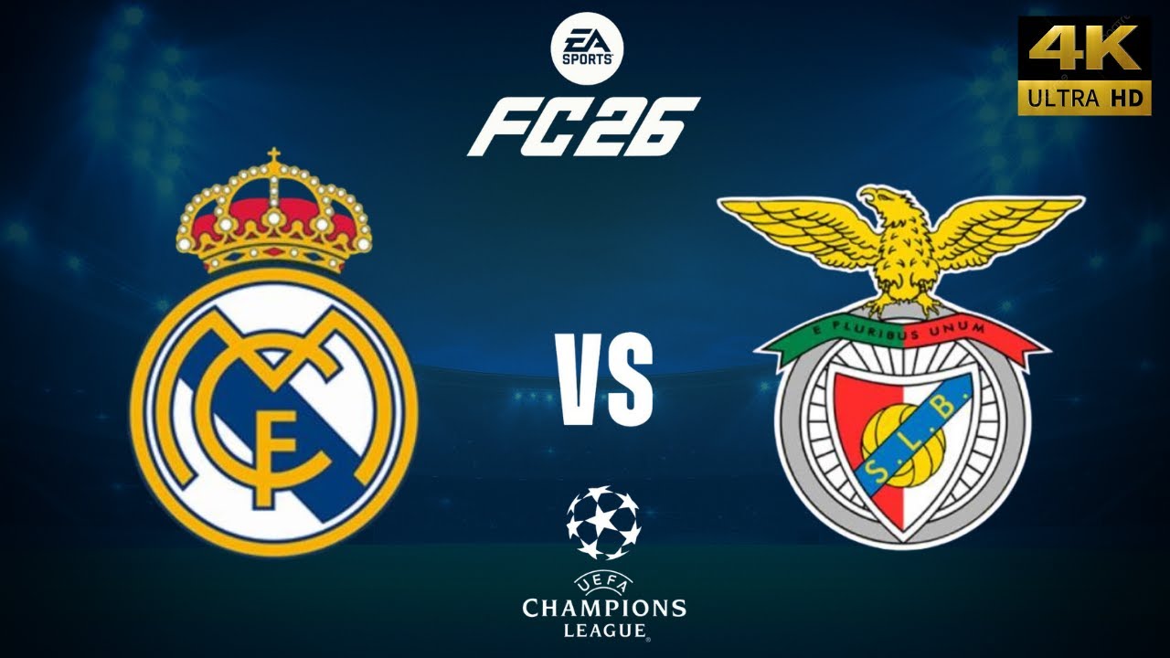 FC 26 - Real Madrid vs Benfica - Champions League 25/26 Full Match - PC [4K60]