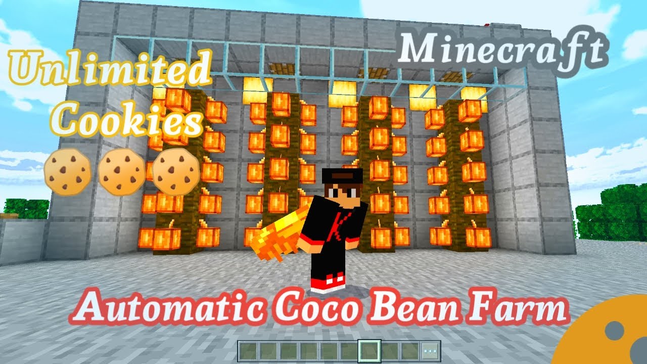 Minecraft Simple Automatic Coco Bean Farm for Cookies
