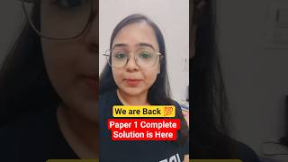 UGC NET Paper 1 Complete Solution #shorts #shortsfeed