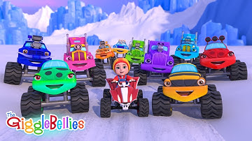 10 Monster Trucks | The Counting Song | Nursery Rhymes - GiggleBellies