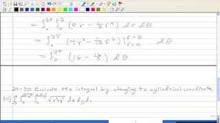 Section 15.7 Triple Integrals in Cylindrical Coordinates