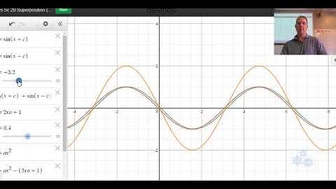 Phys Sc 20 Superposition of Waves (Ch 10 example DESMOS)