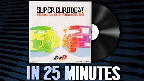 Initial D Fourth Stage Non-Stop Mega Mix in 25 minutes