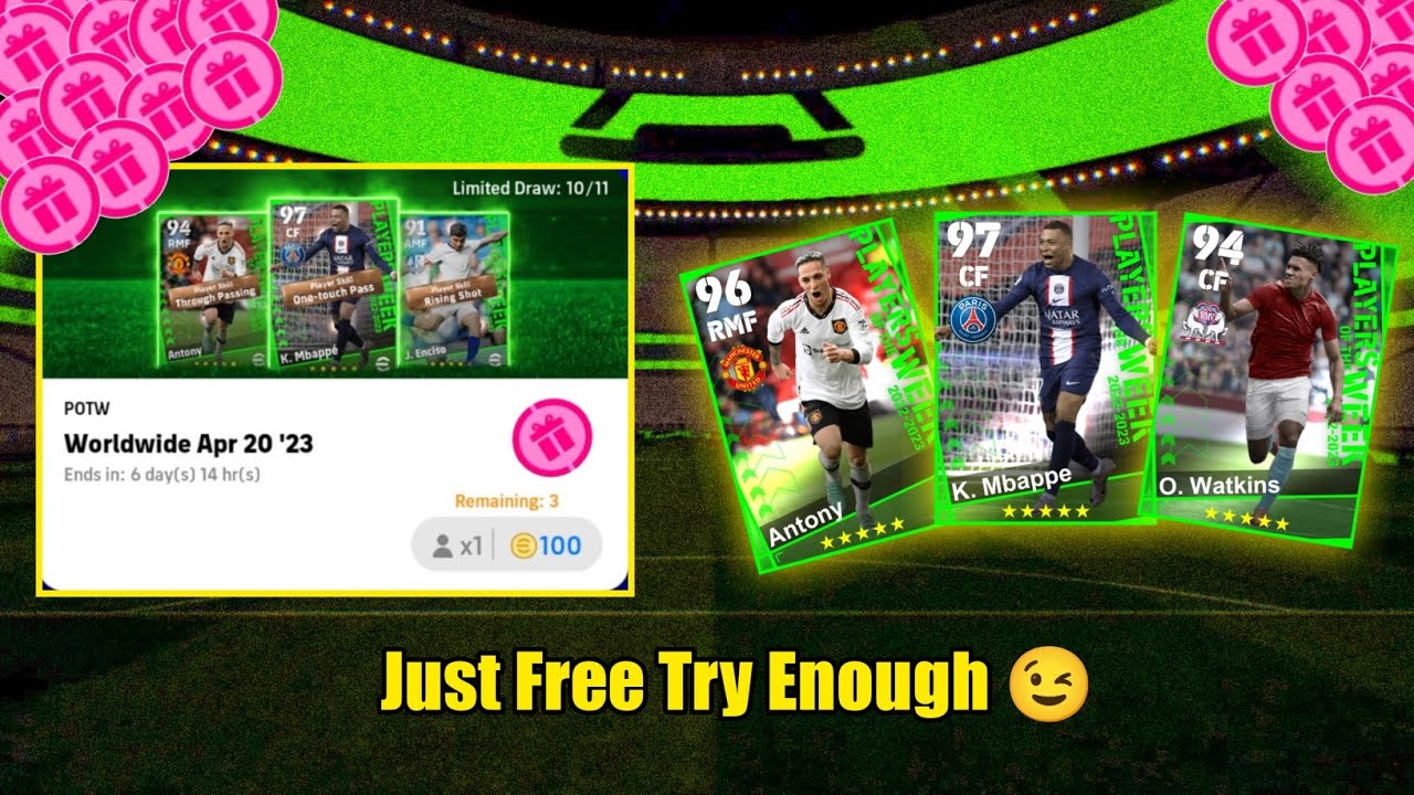 Potw Box Draw Opening In Efootball mobile | GamerTec.