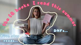 ☀️📚 SUMMER READING WRAP UP: The 18 Books I Read This Summer