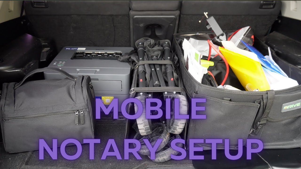 Mobile Notary Setup: My Car Office