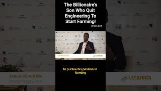 Famous David James Kimoi Moi - Gideon Moi's son who quit engineering to start farming #gideonmoi #farming Net Worth