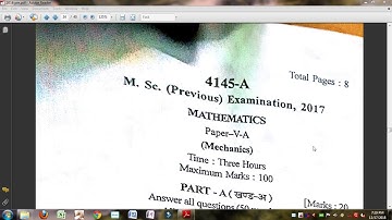M.Sc. previous maths 2017// paper in PDF//Mlsu//paper-5A