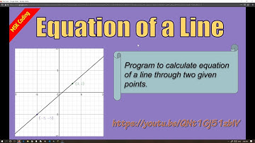 Equation of Line in Slope Intercept Form | Python Program