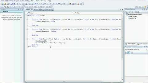 Visual Basic 2008 tutorial "How to make a timer"