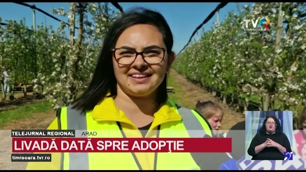 Pomii fructiferi dintr-o livadă de lângă Arad pot fi adoptați pentru un an #StiriRegionale