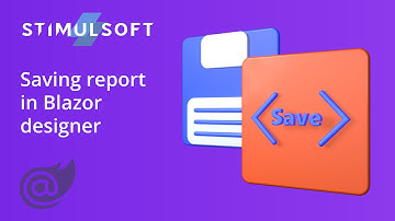 Saving a report in the Blazor report designer (2022)