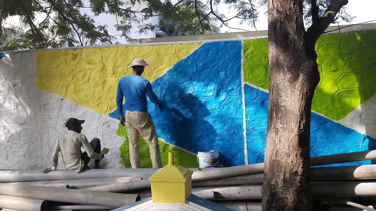 compound wall painting designs ideas from தமிழ்நாடு YouTube