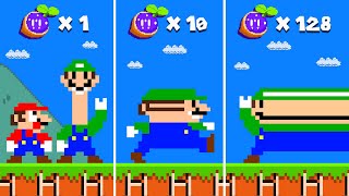 Super Mario Bros But Every Seed Makes Luigi More Stretchy