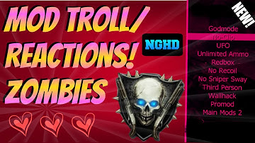 Black Ops 2 Zombies Mod Troll /Reactions! (Fun Modded Lobby Reactions!)