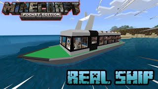 Minecraft Pocket Edition || Add-On REAL SHIP Mcpe screenshot 1
