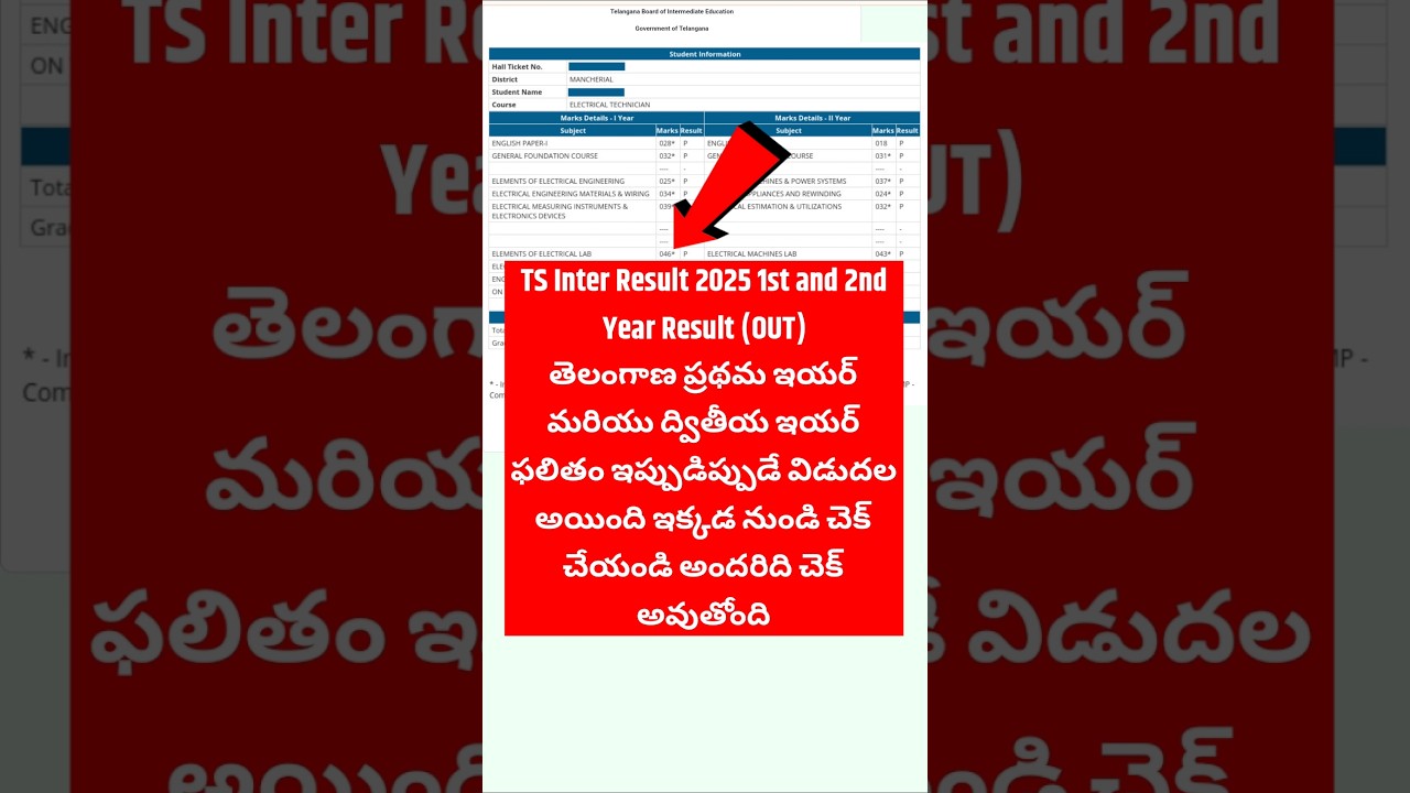 🔴 TS Inter Results 2025 | How to Check TS Inter Results 2025 ? TS Inter 1st 2nd Year Result 2025