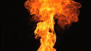 Slow Motion Fire Blaze From the Bottom Stock Video Footage