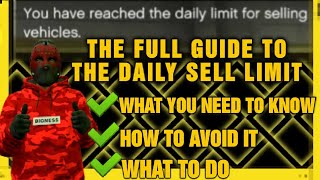 The Full Guide To The DSL Daily Sell Limit - How To Avoid And Get Off It And More - GTA Online