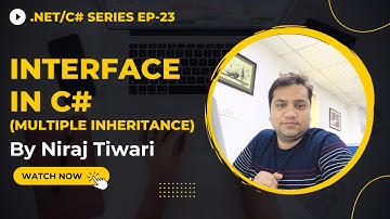 Interface in C# | Multiple Inheritance using Interface | Oops Concept | Ep. 23 - Hindi