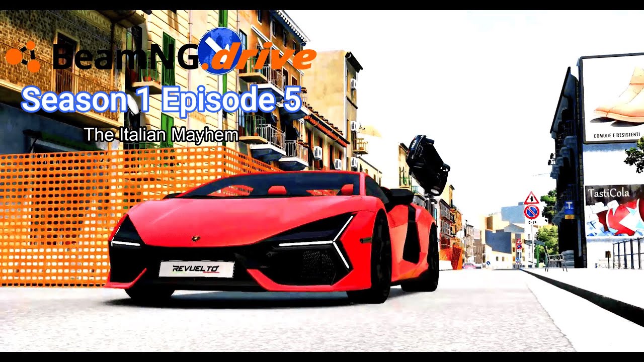 Beamng Drive Movie - High Speed (2024) | (S01E05) The Italian Mayhem