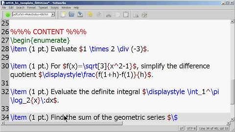 Summation (Sigma) Notation in LaTeX - MTH 516 H1 #4