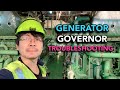 Troubleshooting the governor of a diesel generator