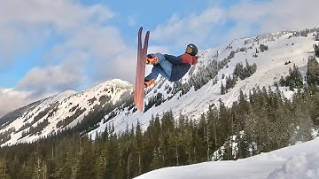 Vintage Nitro Powder 195 (Cannon) Swallowtail Snowboard at Eaglecrest in Juneau, Alaska