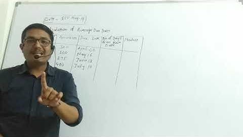 Average Due Date- Lecture 2