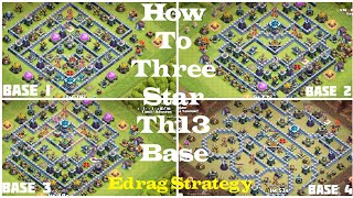 How to 3 Star Th13 Base #2 | Edrag Strategy | After Update | Popular War Base  | COC Sundar