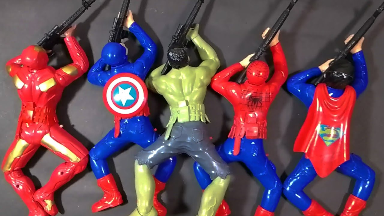 Hunting toys avenggers superhero🦸‍♂️//#080/spiderman, hulk, ironman, capten Amerika,spiderman, toys