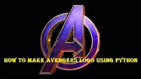 How to Draw Avengers Logo Using Python Turtle | Marvel | Captain America | Iron Man | Thor | Loki