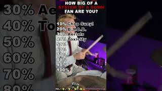 How Big Of A SYSTEM OF A DOWN Fan Are You? #shorts #officedrummer #soad #songchallenge #fyp Wealth