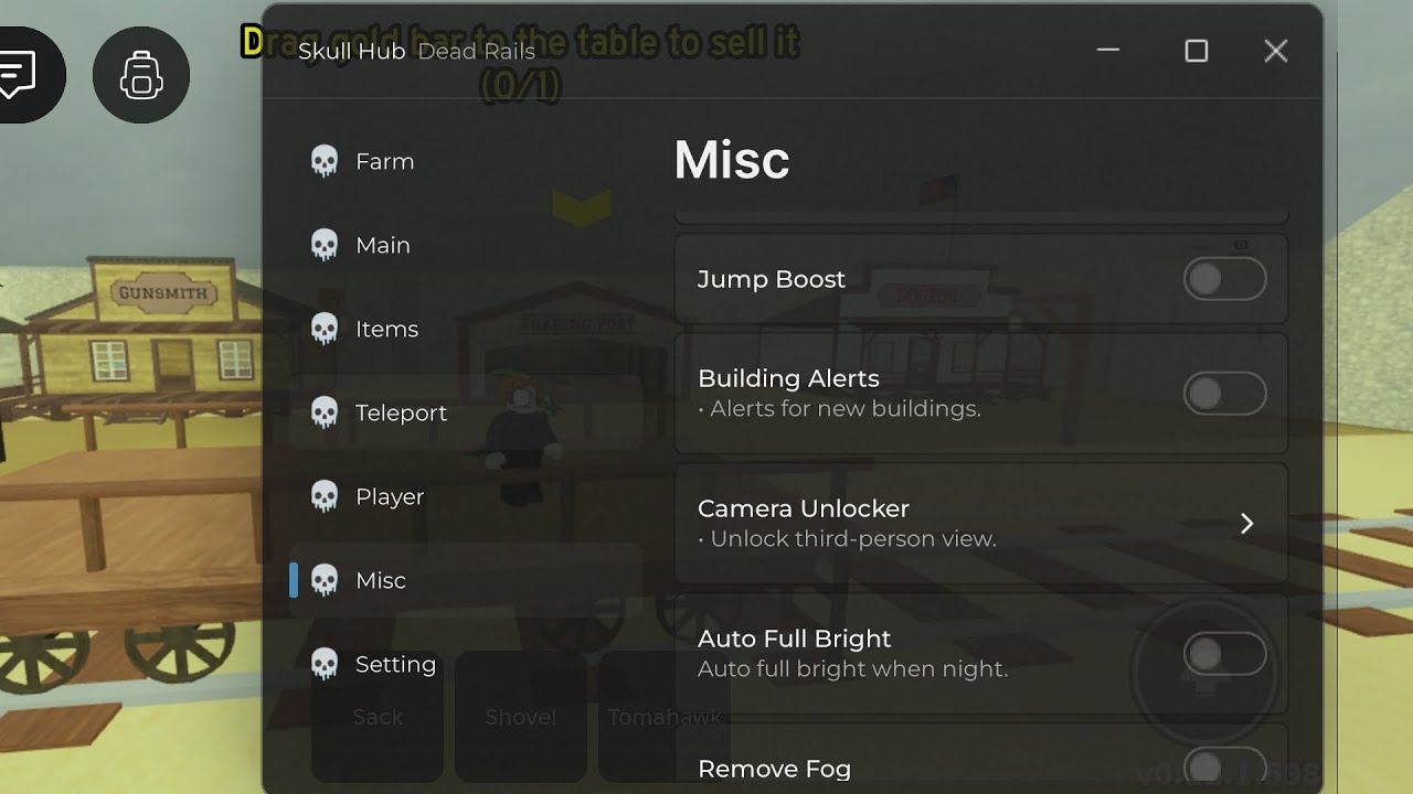 Skull Hub Dead Rails - Auto Bond & Ammo, Auto Win, Teleport, And Many More