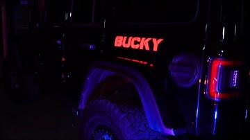 ORACLE Lighting Illuminated Decals For The Jeep JL/JK/JT Rear Side Panel Installation Guide