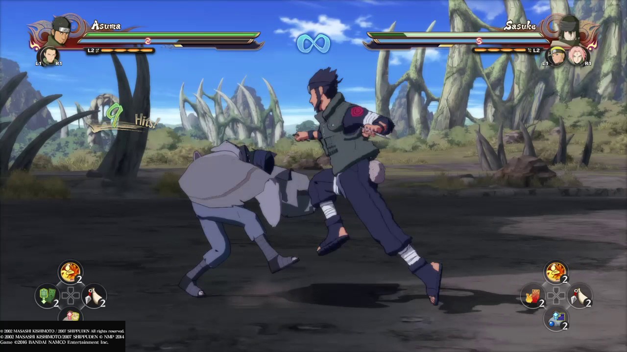 NARUTO STORM 4 Asuma combo and combo cancels