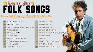 Greatest Hits Classic Folk Songs Of All Time - Folk Songs & Country Music Collection With Lyric